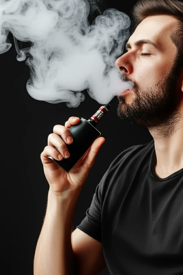 vape em campinas homem fumando vape